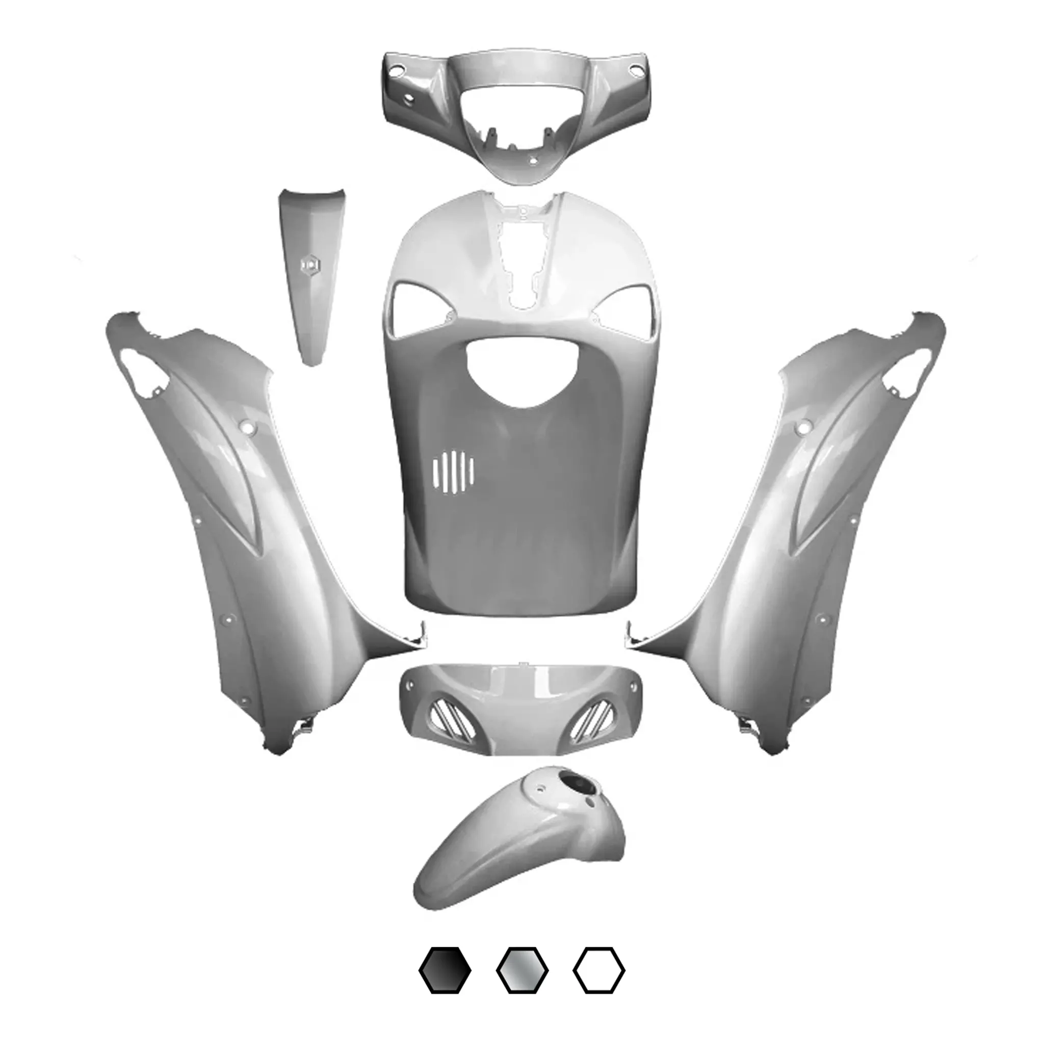 Carénages Piaggio Liberty 50/125 7 pièces AllPro